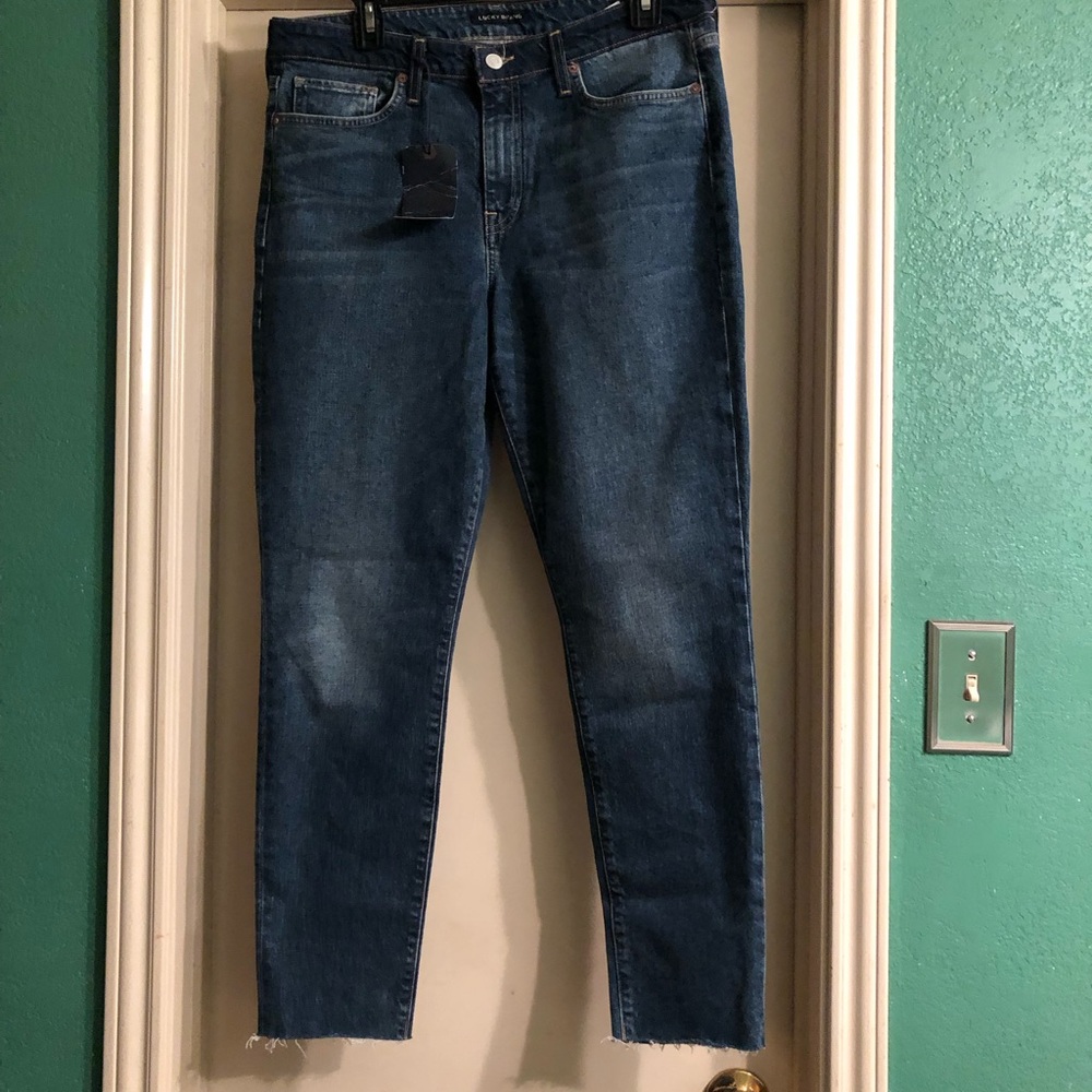 Lucky Ava Skinny Jeans with Raw Hem